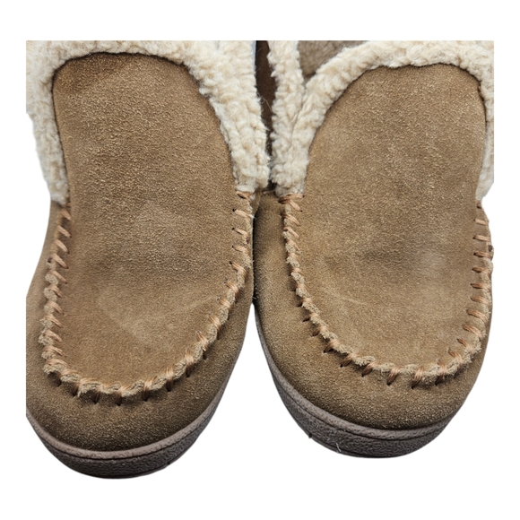 Clarks Bennet Lined Suede Men's Slipper Bootie Light Brown Size 9 Medium - Picture 7 of 8